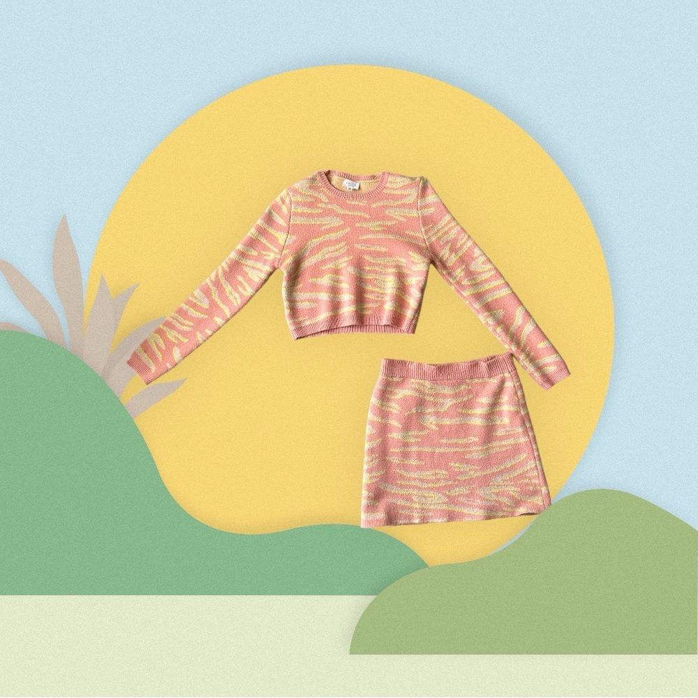 Sweater skirt set